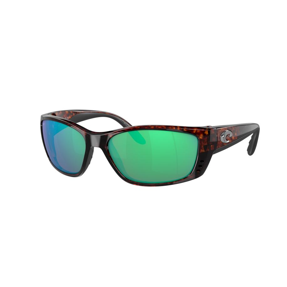 Costa Mannelijk Sunglass 6S9054 Fisch - Framekleur: Tortoise, Lenskleur: Groen gespiegeld Groen