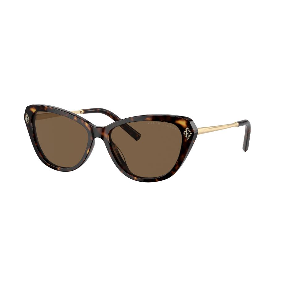 Ralph Lauren Vrouwelijk Sunglass RL8224U THE ELLA - Framekleur: Donker Havana, Lenskleur: Bruin Bruin