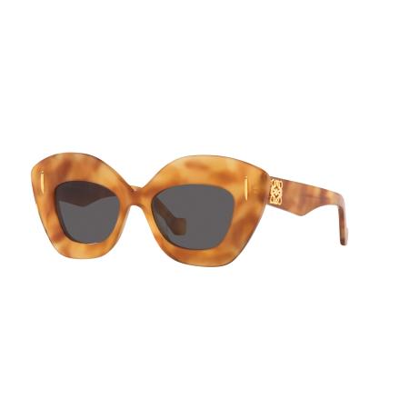 Loewe Vrouwelijk Sunglass Anagram Lw40127I - Framekleur: Tortoise, Lenskleur: Grijs