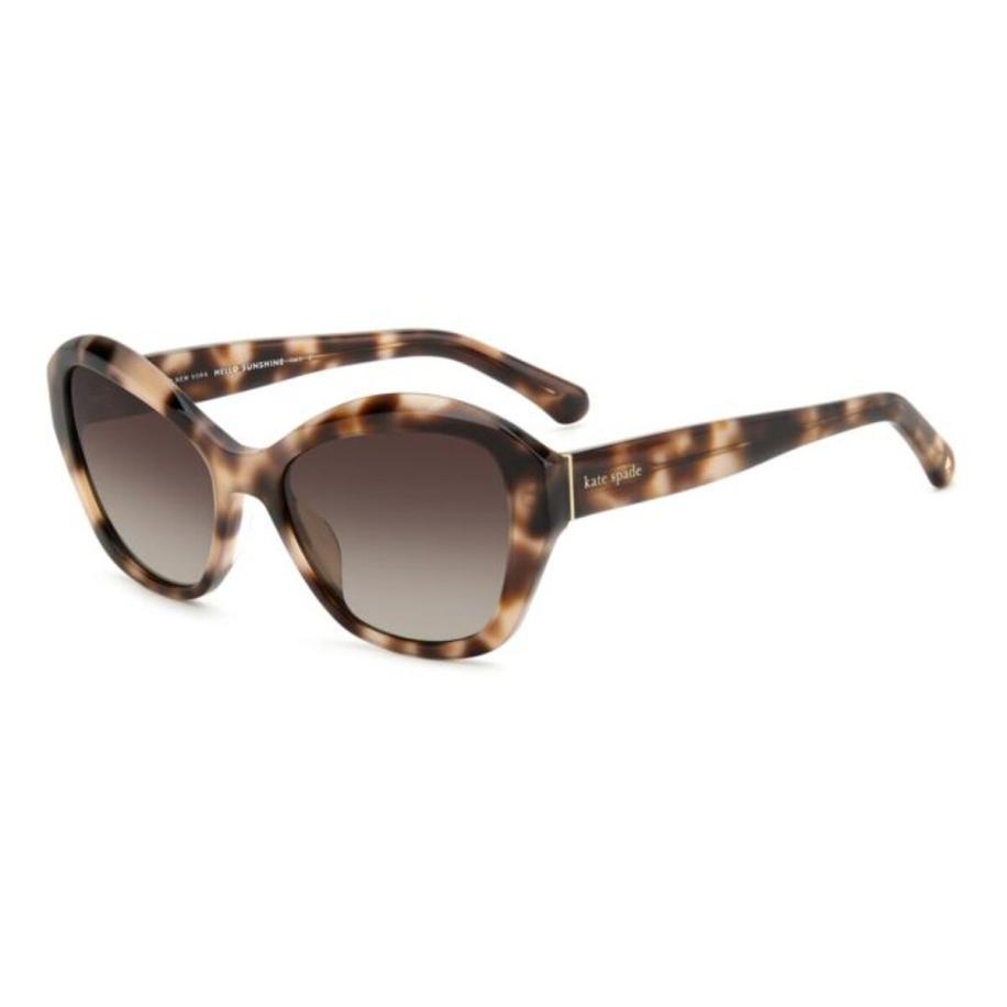 Kate Spade Aglaia/S Polarized 1EZ/LA Tortoiseshell Dames Zonnebril