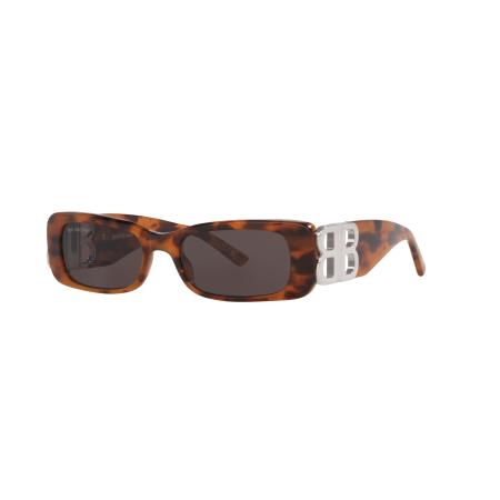 Balenciaga Vrouwelijk Sunglass BB0096S - Framekleur: Tortoise licht, Lenskleur: Grijs