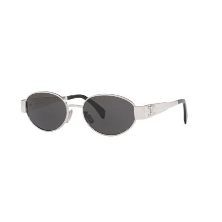 Celine Vrouwelijk Sunglass CL40235U - Framekleur: Grijs glanzend, Lenskleur: Grijs
