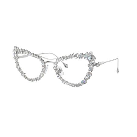 Swarovski Vrouwelijk Sunglass SK7011 - Framekleur: Zilver, Lenskleur: Filter voor blauwviolet licht