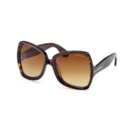 Tom Ford FT1222 JERRY 52F Tortoiseshell Dames Zonnebril