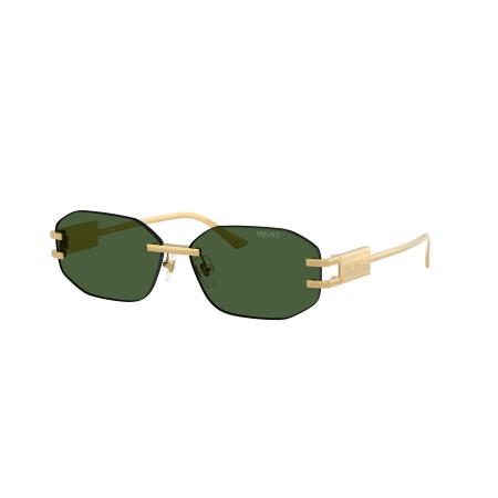 Versace Vrouwelijk Sunglass VE2274 - Framekleur: Goud, Lenskleur: Donkergroen