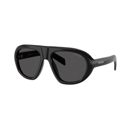 Prada Vrouwelijk Sunglass PR C05S - Framekleur: Zwart, Lenskleur: Donkergrijs