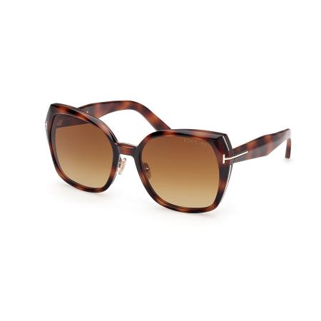 Tom Ford FT1223 PLUM 53F Tortoiseshell Dames Zonnebril