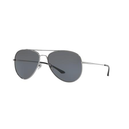 Sunglass Hut Collection Mannelijk Sunglass HU1001 - Framekleur: Staalgrijs, Lenskleur: Polar donkergrijs