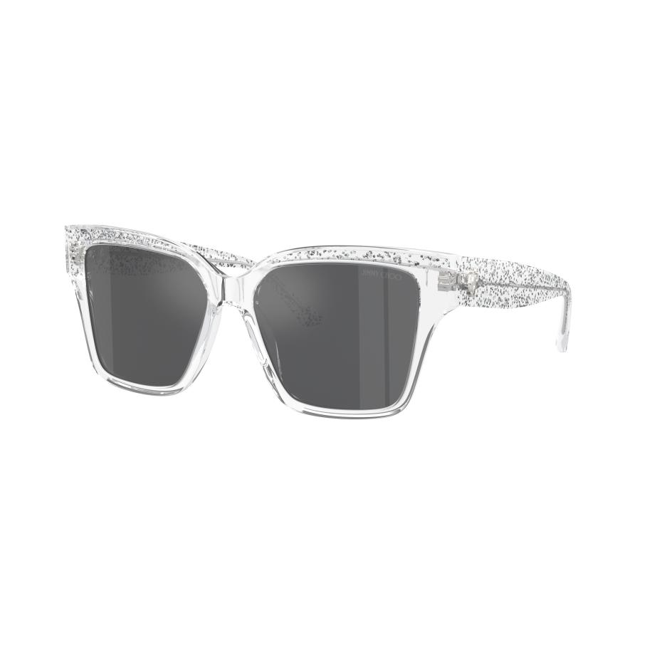 Jimmy Choo Vrouwelijk Sunglass JC5003 - Framekleur: Kristal glitter, Lenskleur: Grijs gespiegeld zilver Multicolor
