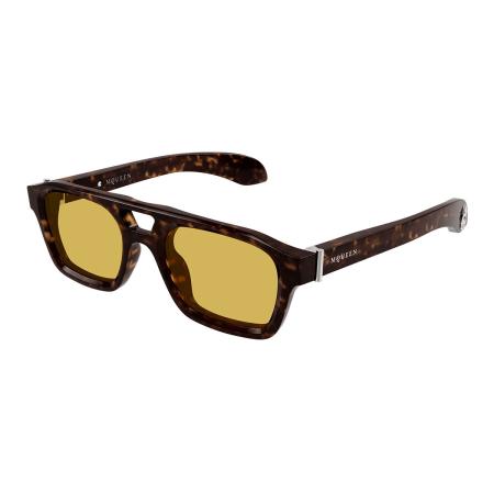 Alexander McQueen AM0505S 002 Tortoiseshell Heren Zonnebril