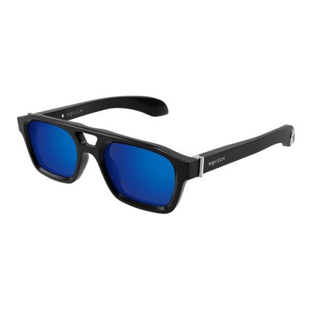 Alexander McQueen AM0505S 003 Zwart Heren Zonnebril