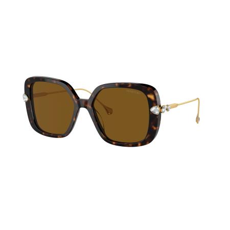 Swarovski Vrouwelijk Sunglass SK6011 - Framekleur: Havana, Lenskleur: Polar bruin