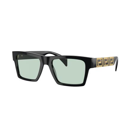 Versace Mannelijk Sunglass VE4445 - Framekleur: Zwart, Lenskleur: Photochromic groen