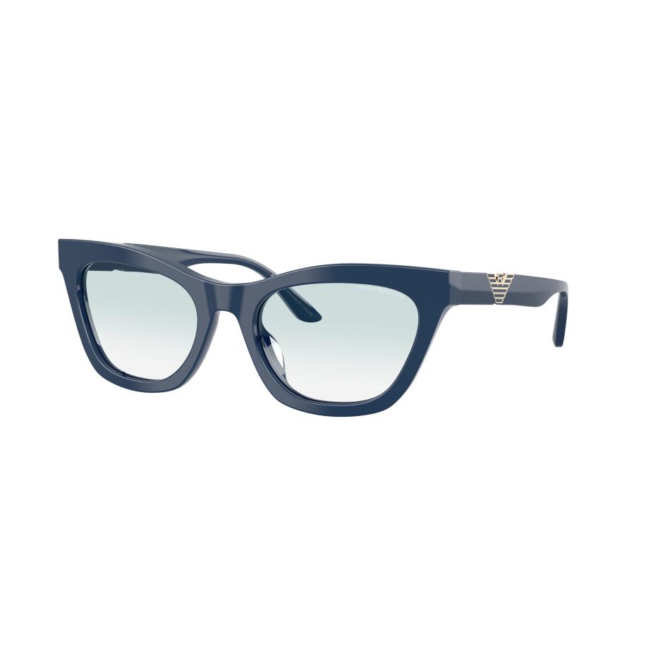 Emporio Armani Vrouwelijk Sunglass EA4259U - Framekleur: Glanzend blauw, Lenskleur: Helder gradiënt blauw Blauw