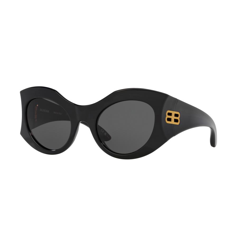 Balenciaga Vrouwelijk Sunglass BB0256S - Framekleur: Zwart, Lenskleur: Grijs Grijs