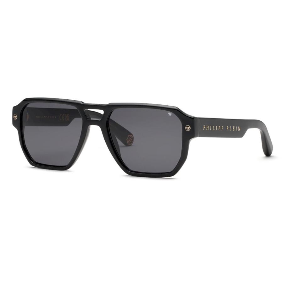 Philipp Plein SPP200V 700 Zwart Heren Zonnebril