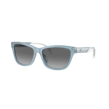 Emporio Armani Vrouwelijk Sunglass EA4227U - Framekleur: Shiny Opaline Azure, Lenskleur: Grijs Gradiënt