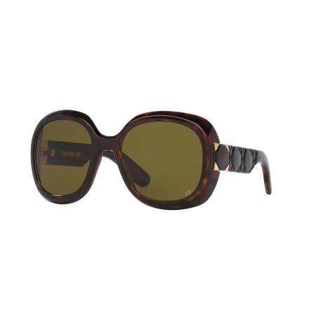 DIOR Vrouwelijk Sunglass Lady 9522 R2I - Framekleur: Tortoise, Lenskleur: Groen