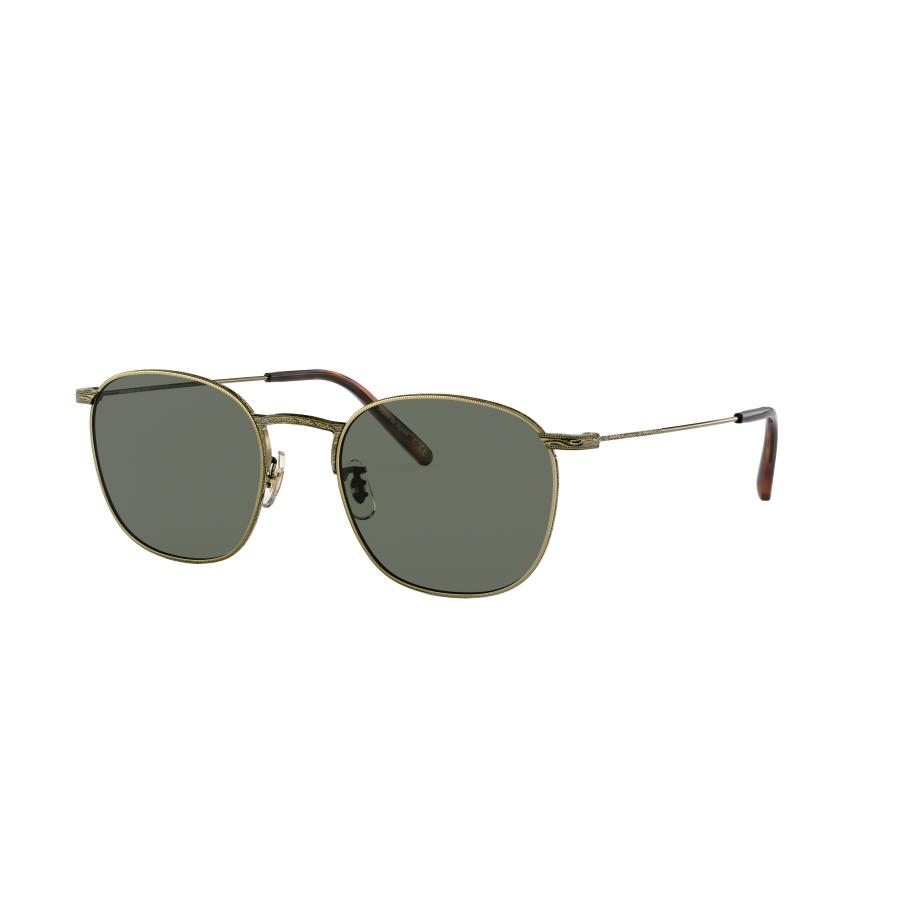 Oliver Peoples Mannelijk Sunglass OV1285ST Goldsen Sun - Framekleur: Antiek Goud, Lenskleur: G-15 Multicolor