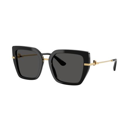 Dolce&Gabbana Vrouwelijk Sunglass DG4474 - Framekleur: Zwart, Lenskleur: Donkergrijs