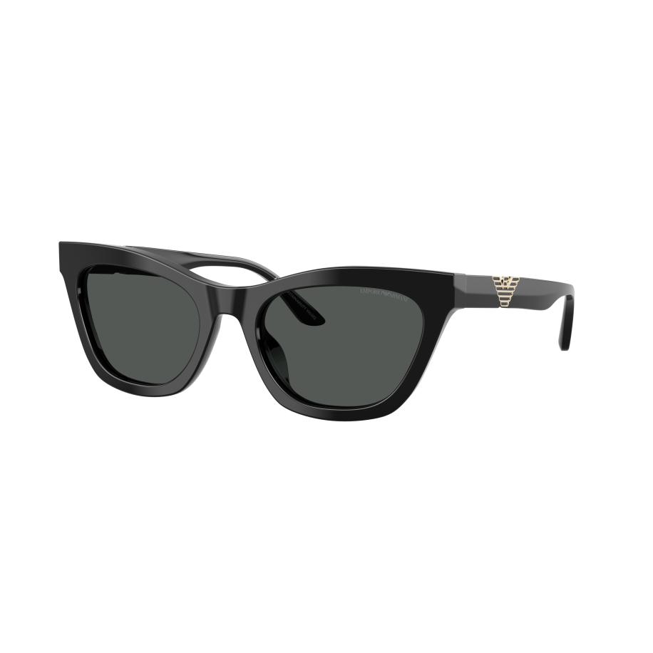 Emporio Armani Vrouwelijk Sunglass EA4259U - Framekleur: Glanzend zwart, Lenskleur: Donkergrijs Grijs