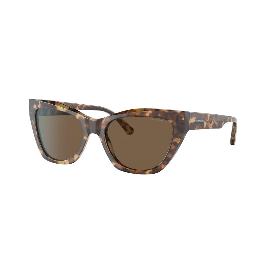 Emporio Armani Vrouwelijk Sunglass EA4176 - Framekleur: Glanzend Bruin Havana, Lenskleur: Bruin Bruin