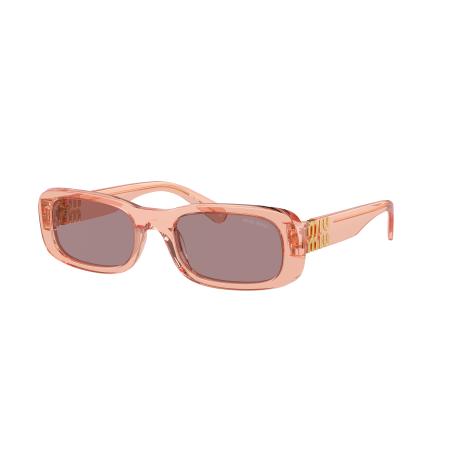 Miu Miu Vrouwelijk Sunglass MU 08ZS - Framekleur: Noisette transparant, Lenskleur: Lichtpaars bruin