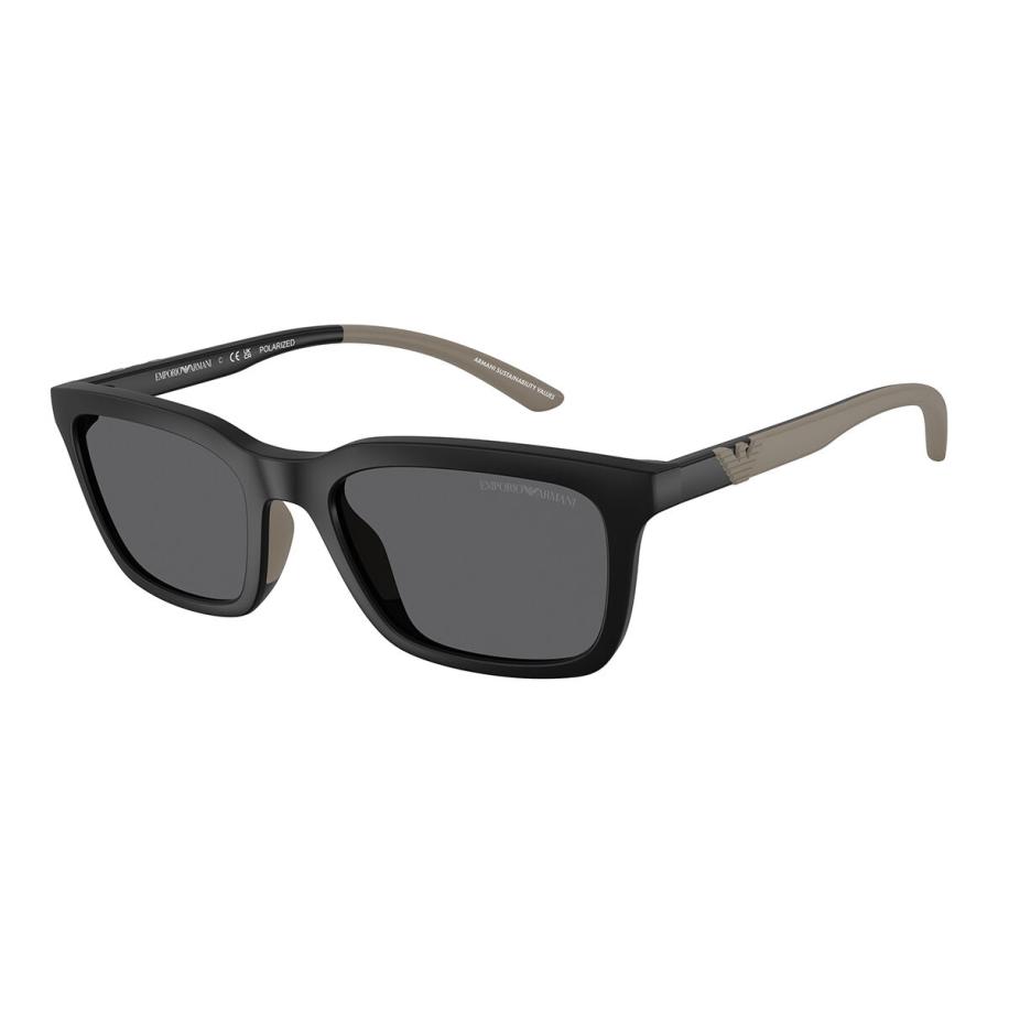 Emporio Armani EA4249U Polarized 500181 Zwart Heren Zonnebril