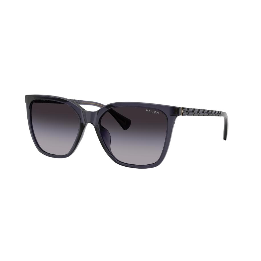 Ralph Vrouwelijk Sunglass RA5328U - Framekleur: Glanzend transparant violet, Lenskleur: Grijs gradiënt violet Multicolor