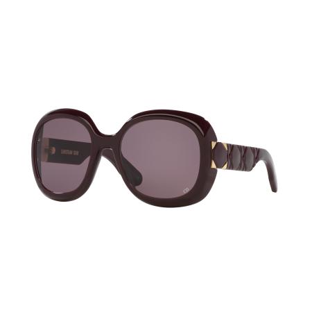 DIOR Vrouwelijk Sunglass Lady 9522 R2I - Framekleur: Rood, Lenskleur: Bordeaux