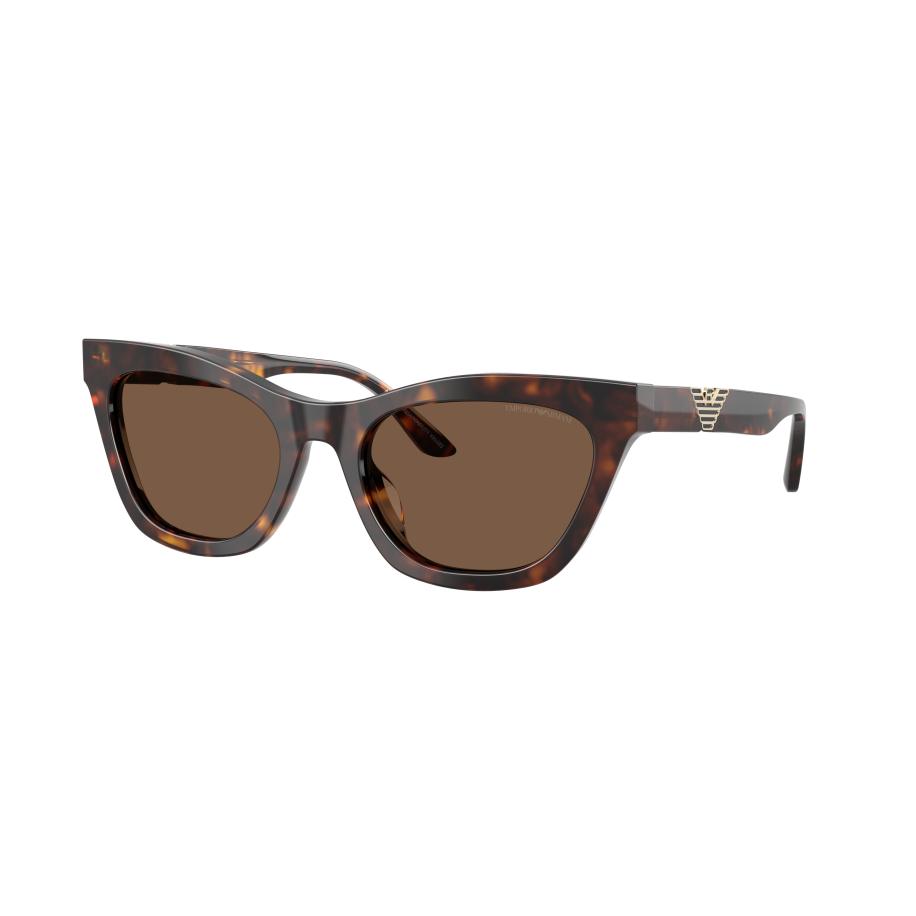 Emporio Armani Vrouwelijk Sunglass EA4259U - Framekleur: Glanzend Havana, Lenskleur: Bruin Bruin