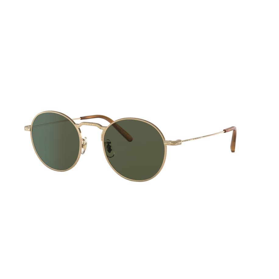 Oliver Peoples Mannelijk Sunglass OV1282ST Weslie Sun - Framekleur: Goud, Lenskleur: G-15 Multicolor