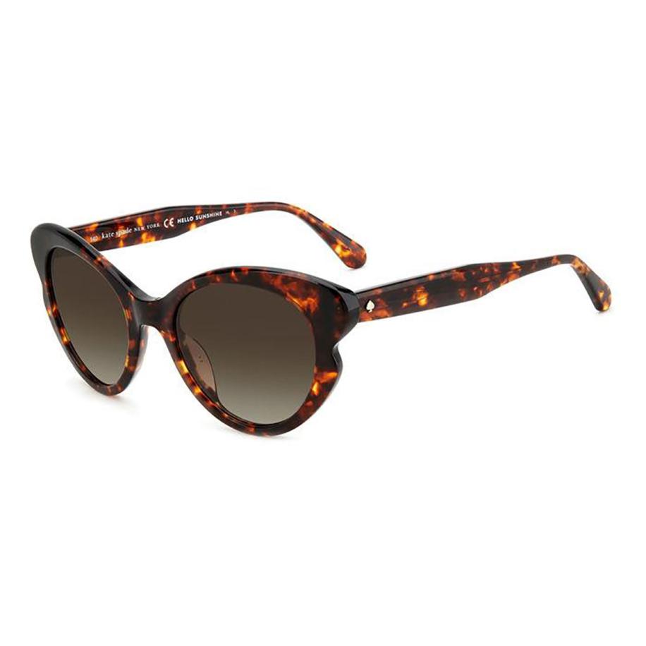 Kate Spade Elina/G/S Aziatische pasvorm 86/HA Tortoiseshell Dames Zonnebril
