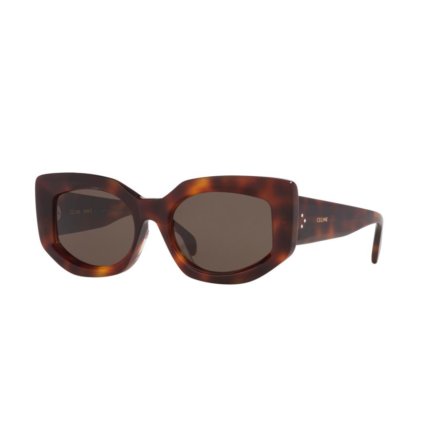 Celine Vrouwelijk Sunglass Bold 3 Dots Cl40277F - Framekleur: Tortoise, Lenskleur: Bruin Bruin