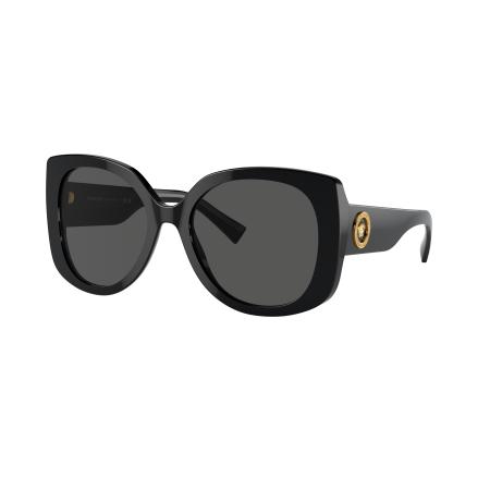 Versace Vrouwelijk Sunglass VE4387 - Framekleur: Zwart, Lenskleur: Donkergrijs