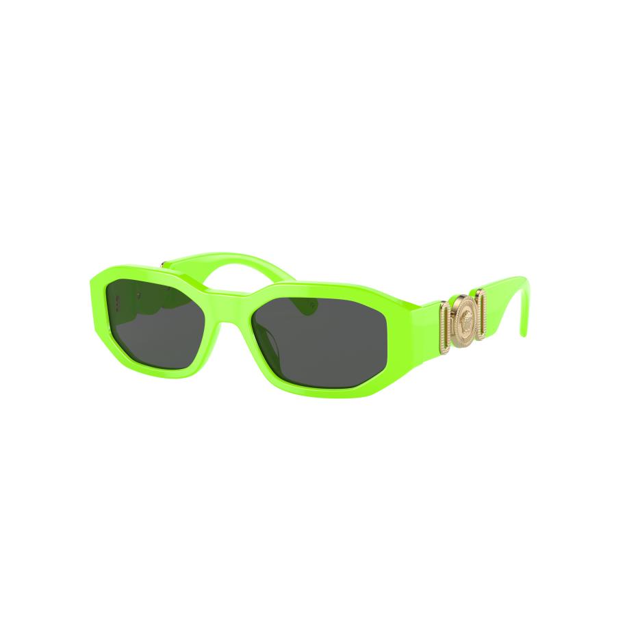 Versace Unisex Sunglass VK4429U Kids - Framekleur: Fluo Green, Lenskleur: Donkergrijs Grijs