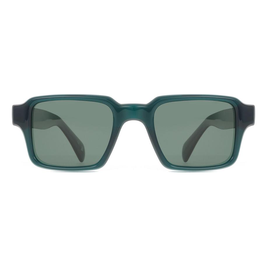 Heren Vierkant Volledige rand Plastic Groen Zonnebril - SmartBuy Collection