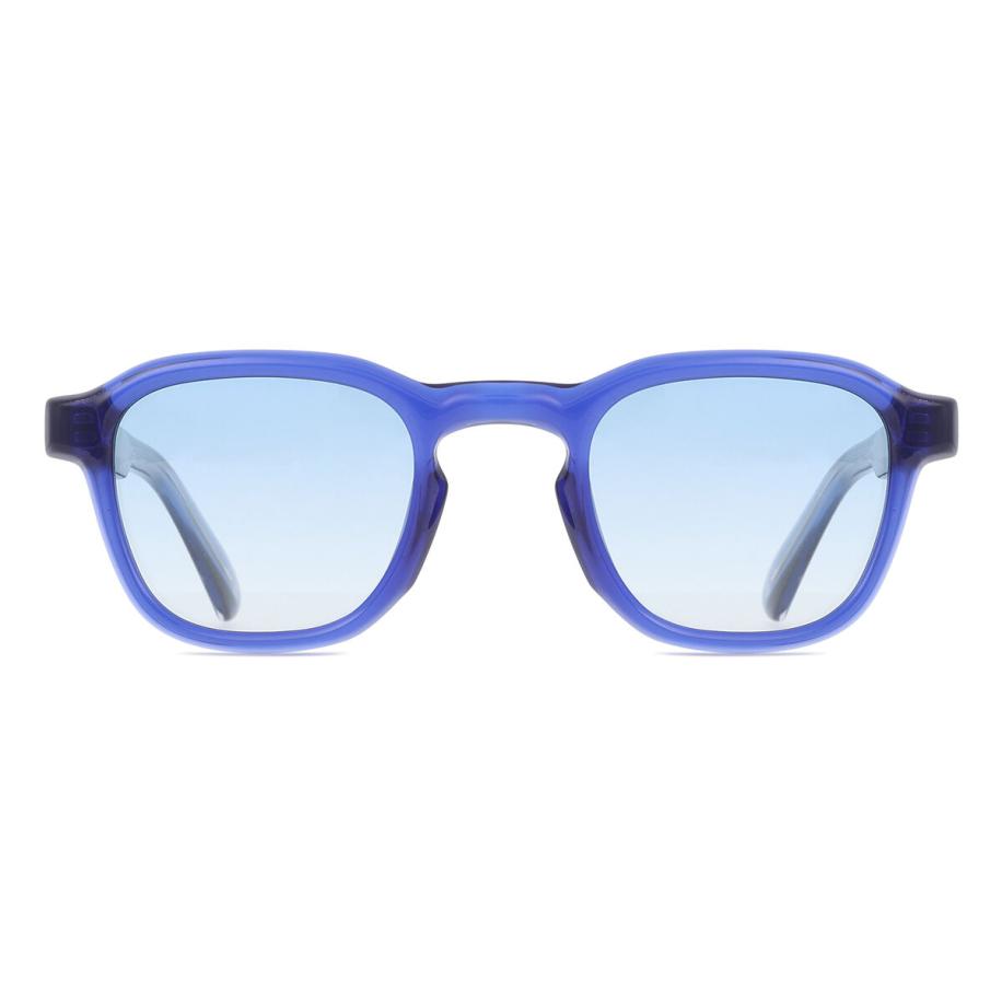 Heren Vierkant Volledige rand Plastic Blauw Zonnebril - SmartBuy Collection
