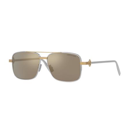 DIOR Mannelijk Sunglass DM40146U - Framekleur: Grijs, Lenskleur: Geel gespiegeld