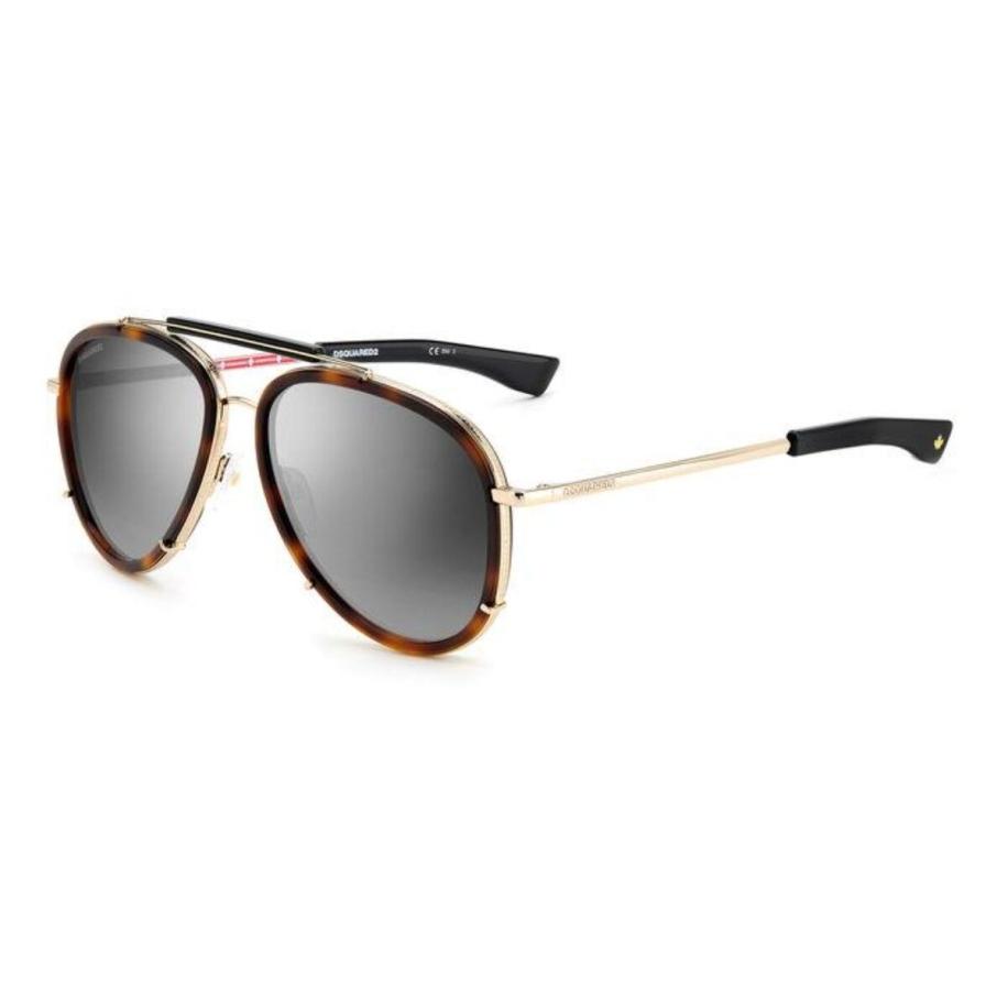 Dsquared2 D2 10/S 5L/GO Tortoiseshell Heren Zonnebril