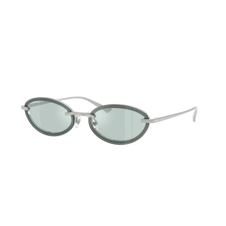 Jimmy Choo Vrouwelijk Sunglass JC4020B - Framekleur: Zilver, Lenskleur: Azuurblauw Flash Zilver