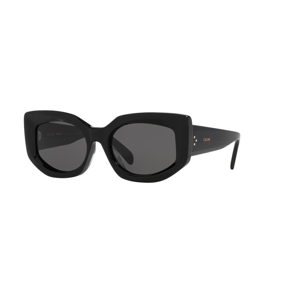 Celine Vrouwelijk Sunglass Bold 3 Dots Cl40277F - Framekleur: Zwart glanzend, Lenskleur: Grijs Grijs