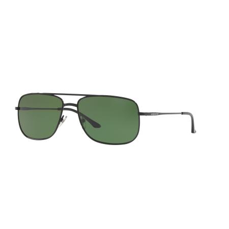 Sunglass Hut Collection Mannelijk Sunglass HU1004 - Framekleur: Zwart, Lenskleur: Polarized Groen Classic G-15