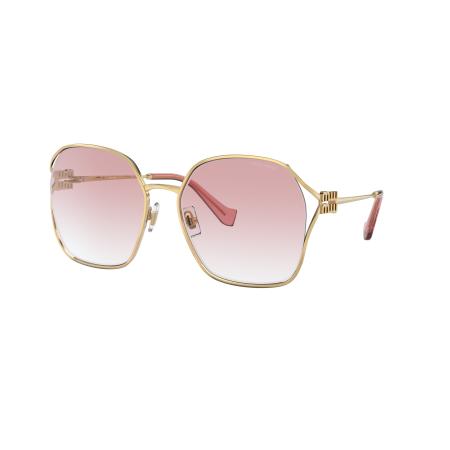 Miu Miu Vrouwelijk Sunglass MU 52WS - Framekleur: Goud, Lenskleur: Roze Gradiënt