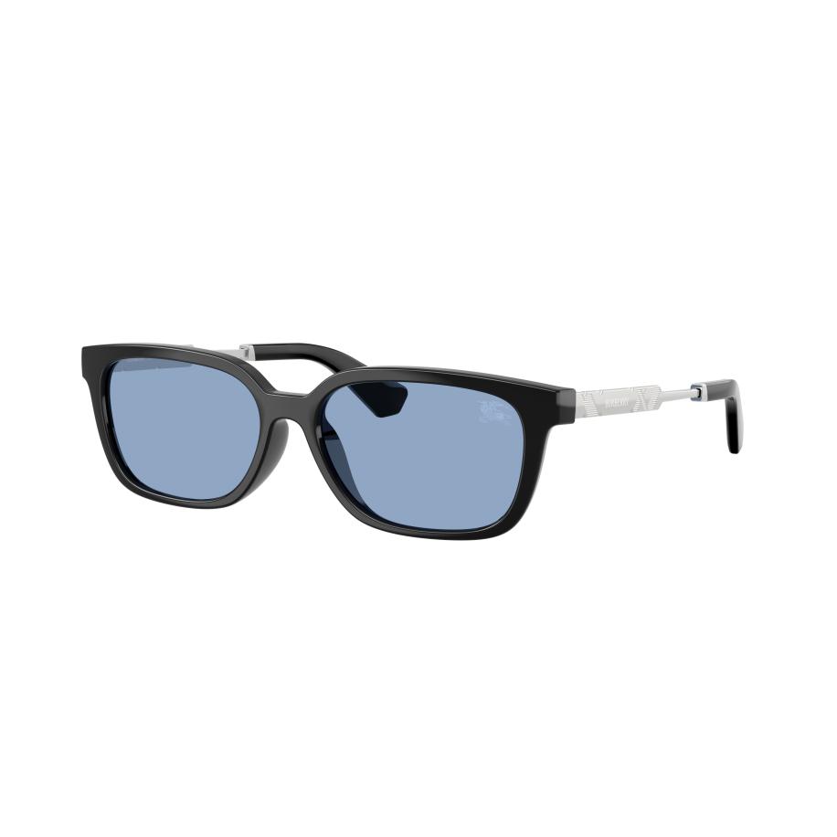 Burberry Vrouwelijk Sunglass BE4481D - Framekleur: Zwart, Lenskleur: Lichtblauw Blauw