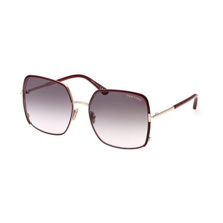 Tom Ford FT1006 RAPHAELA 69W Bordeaux Dames Zonnebril