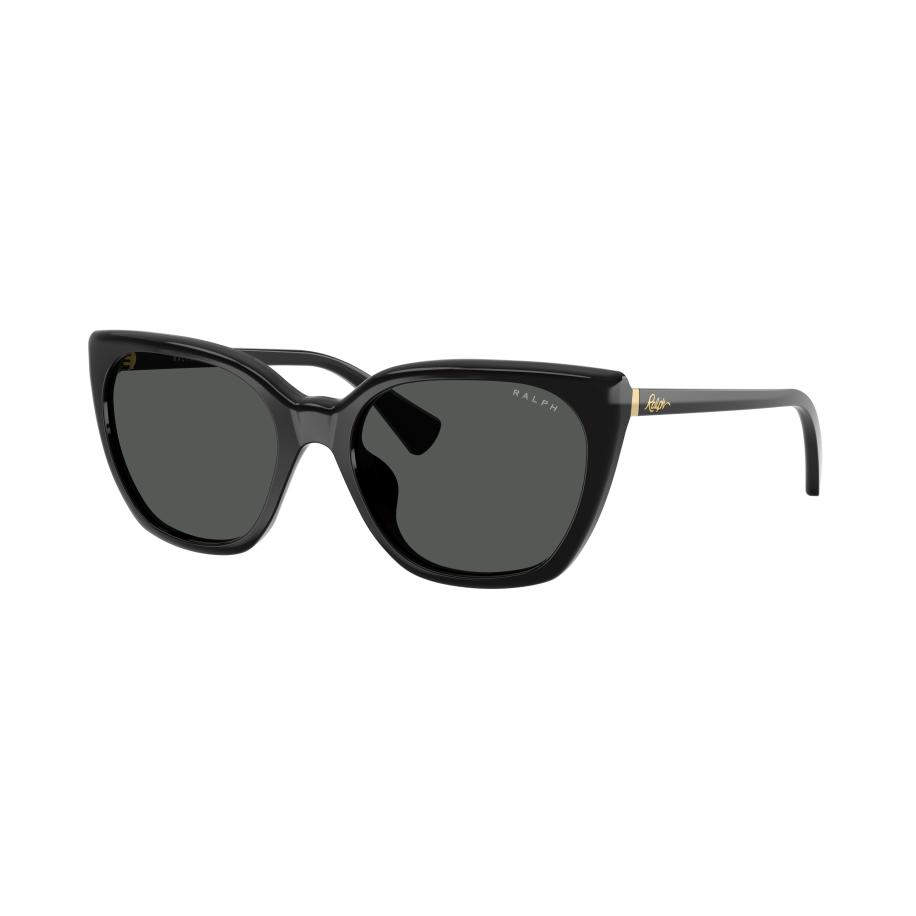 Ralph Vrouwelijk Sunglass RA5330U - Framekleur: Glanzend zwart, Lenskleur: Lichtgrijs Grijs