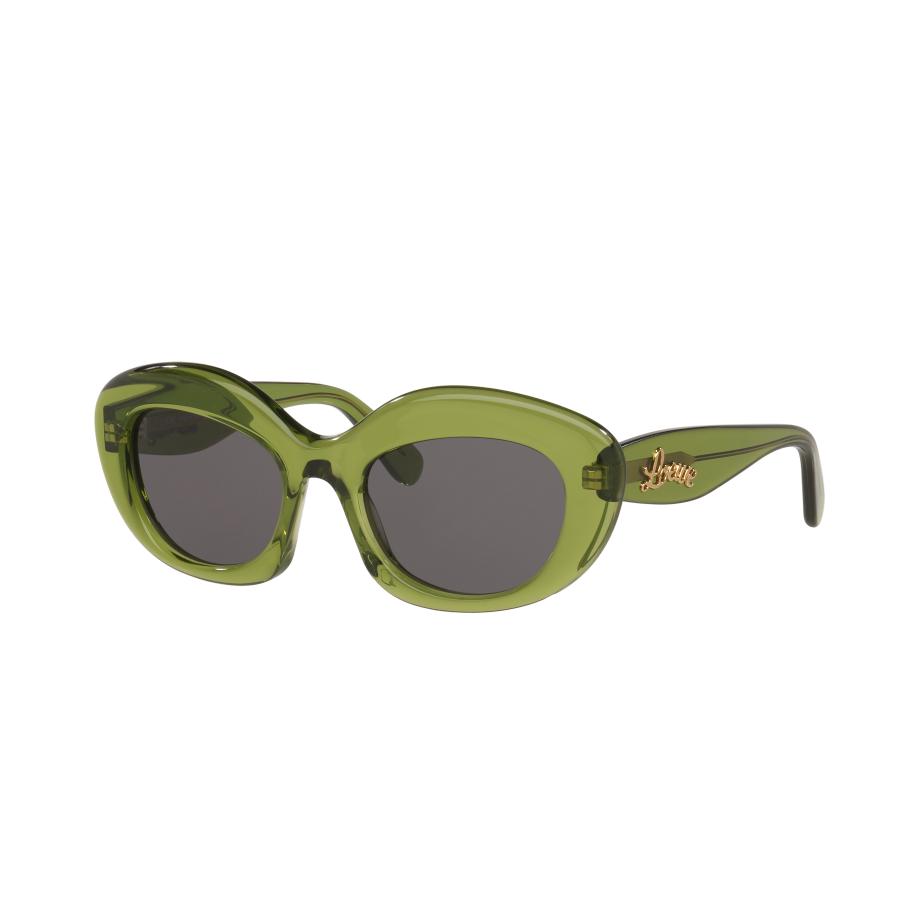 Loewe Vrouwelijk Sunglass Curvy LW40153I - Framekleur: Groen donker, Lenskleur: Grijs Grijs