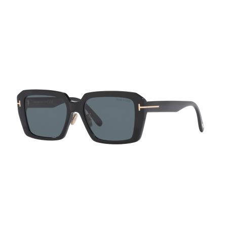 Tom Ford Mannelijk Sunglass FT1164-K - Framekleur: Zwart glanzend, Lenskleur: Grijs