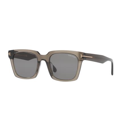 Tom Ford Mannelijk Sunglass FT1162-K - Framekleur: Bruin glanzend, Lenskleur: Grijs